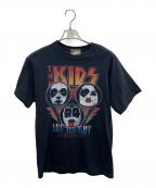 hi standard×THE KISSハイスタンダード×ザキス）の古着「バンドTシャツ」｜ブラック