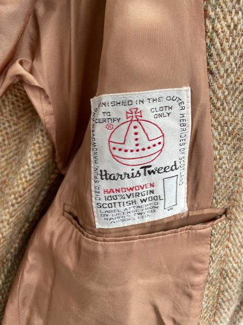 Harris Tweed（ハリスツイード）Harris Tweed (ハリスツイード) deansgate テーラードジャケット ブラウン サイズ:不明の古着・服飾アイテム