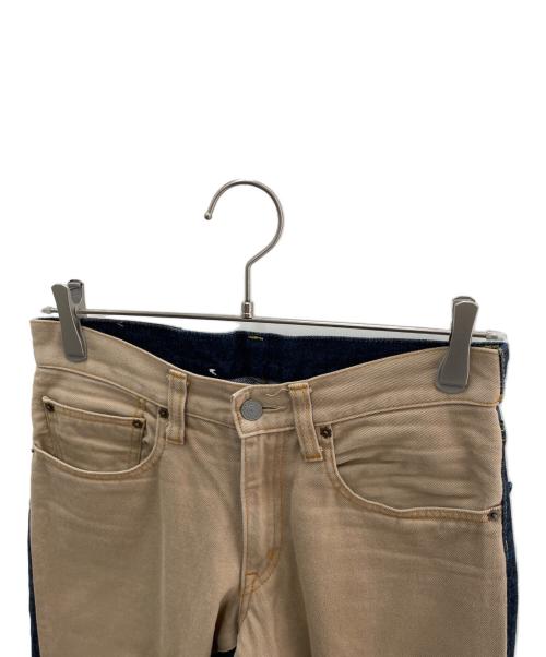 児島ジーンズ（コジマジーンズ）児島ジーンズ (コジマジーンズ) デニムパンツ ネイビー×ベージュ サイズ:30の古着・服飾アイテム