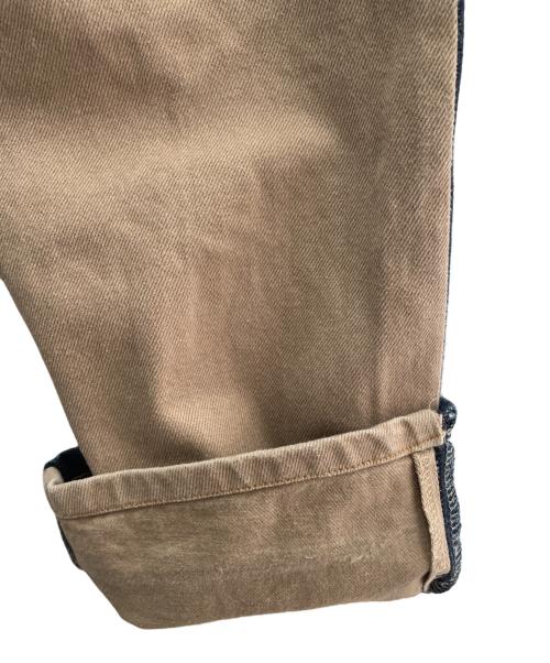 児島ジーンズ（コジマジーンズ）児島ジーンズ (コジマジーンズ) デニムパンツ ネイビー×ベージュ サイズ:30の古着・服飾アイテム