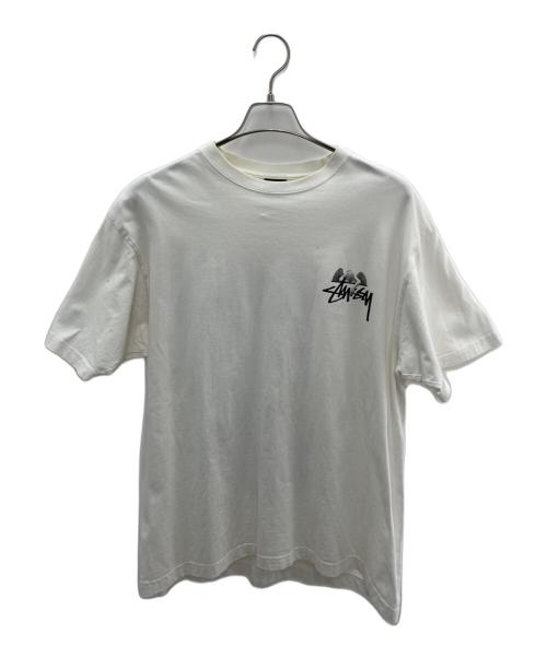 stussy（ステューシー）stussy (ステューシー) 半袖カットソー ホワイト サイズ:Lの古着・服飾アイテム