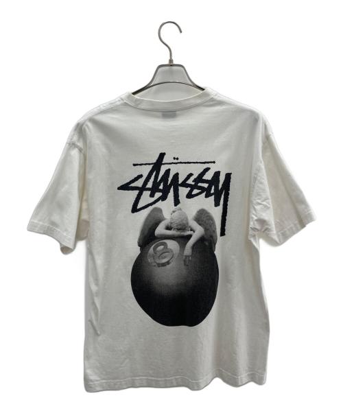 stussy（ステューシー）stussy (ステューシー) 半袖カットソー ホワイト サイズ:Lの古着・服飾アイテム