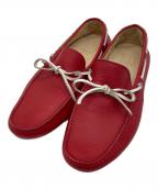 dunhillダンヒル）の古着「ドライビングシューズ」｜レッド