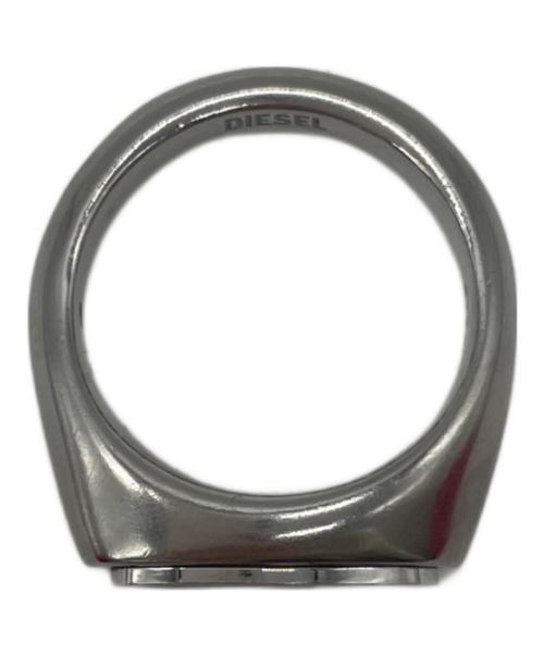 DIESEL（ディーゼル）DIESEL (ディーゼル) Dロゴリング シルバーカラー サイズ:9(19号)の古着・服飾アイテム