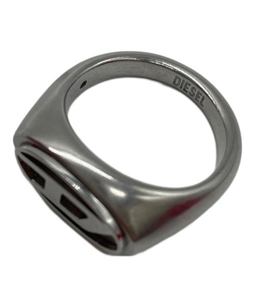 DIESEL（ディーゼル）DIESEL (ディーゼル) Dロゴリング シルバーカラー サイズ:9(19号)の古着・服飾アイテム