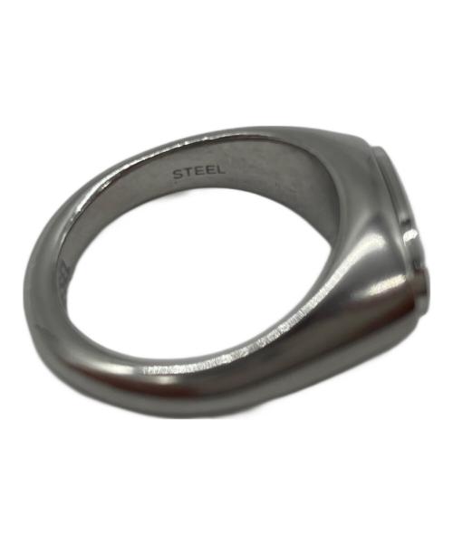 DIESEL（ディーゼル）DIESEL (ディーゼル) Dロゴリング シルバーカラー サイズ:9(19号)の古着・服飾アイテム