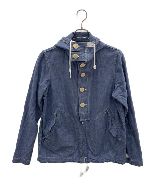 Stevenson Overall Co.（スティーブンソンオーバーオール）Stevenson Overall Co. (スティーブンソンオーバーオール) フーデッドジャケット ブルー サイズ:36の古着・服飾アイテム