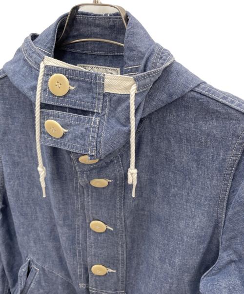 Stevenson Overall Co.（スティーブンソンオーバーオール）Stevenson Overall Co. (スティーブンソンオーバーオール) フーデッドジャケット ブルー サイズ:36の古着・服飾アイテム