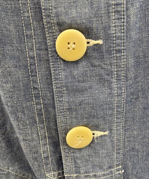 Stevenson Overall Co.（スティーブンソンオーバーオール）Stevenson Overall Co. (スティーブンソンオーバーオール) フーデッドジャケット ブルー サイズ:36の古着・服飾アイテム