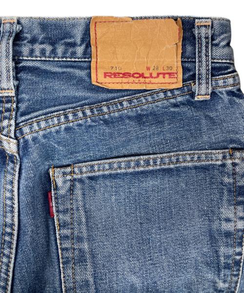 RESOLUTE（リゾルト）RESOLUTE (リゾルト) 710デニムパンツ ブルー サイズ:71cm(w28)の古着・服飾アイテム