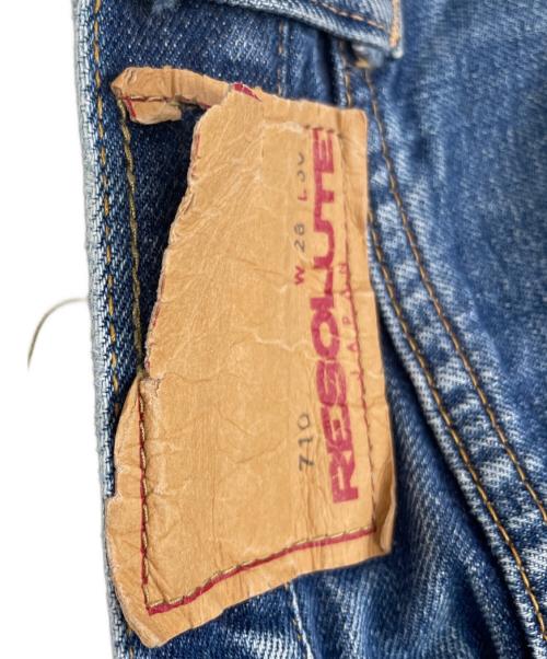 RESOLUTE（リゾルト）RESOLUTE (リゾルト) 710デニムパンツ ブルー サイズ:71cm(w28)の古着・服飾アイテム