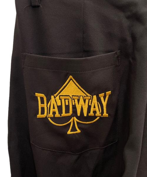 BADWAY（バッドウェイ）BADWAY (バッドウェイ) スラックス ブラウン サイズ:Mの古着・服飾アイテム