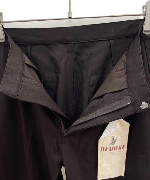 BADWAY（バッドウェイ）BADWAY (バッドウェイ) スラックス ブラウン サイズ:Mの古着・服飾アイテム