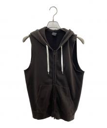 NUMBER (N)INE（ナンバーナイン）の古着「ノースリーブジップパーカー」｜ブラウン