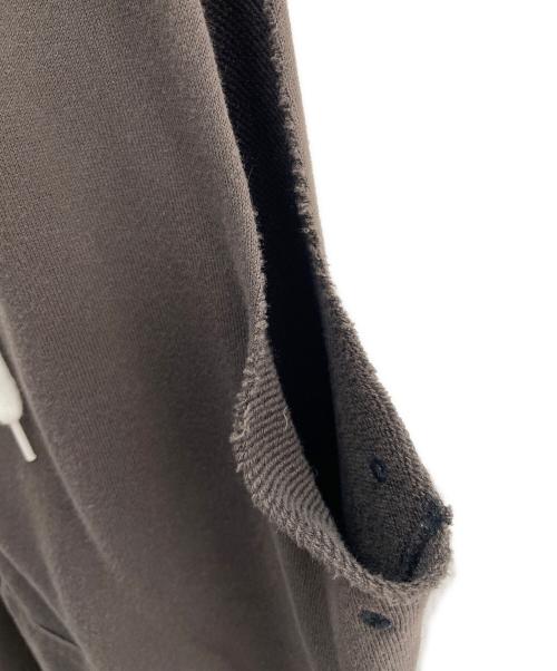 NUMBER (N)INE（ナンバーナイン）NUMBER (N)INE (ナンバーナイン) ノースリーブジップパーカー ブラウン サイズ:2の古着・服飾アイテム