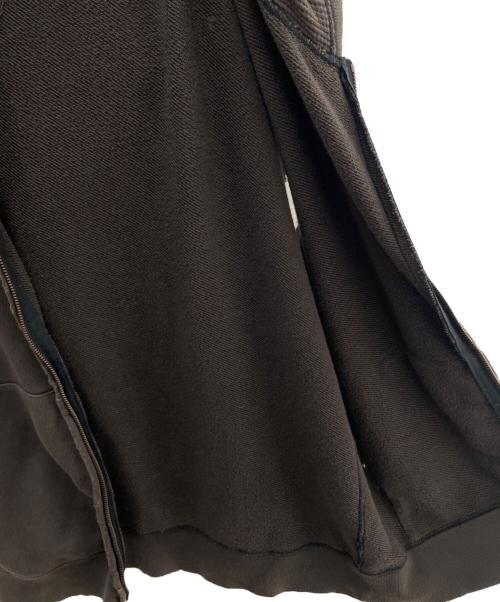 NUMBER (N)INE（ナンバーナイン）NUMBER (N)INE (ナンバーナイン) ノースリーブジップパーカー ブラウン サイズ:2の古着・服飾アイテム