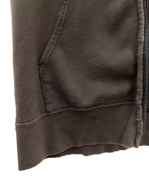 NUMBER (N)INE（ナンバーナイン）NUMBER (N)INE (ナンバーナイン) ノースリーブジップパーカー ブラウン サイズ:2の古着・服飾アイテム