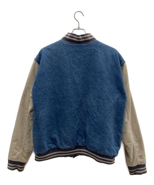 PETRO（ペトロ）PETRO (ペトロ) 切替ブルゾン ネイビー×ベージュ サイズ:XLの古着・服飾アイテム