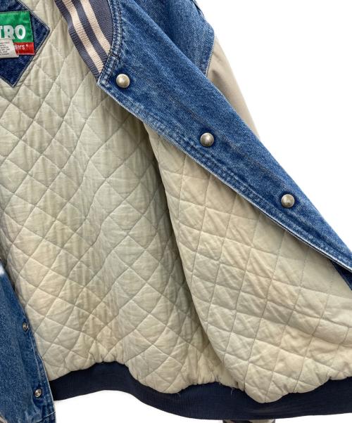 PETRO（ペトロ）PETRO (ペトロ) 切替ブルゾン ネイビー×ベージュ サイズ:XLの古着・服飾アイテム