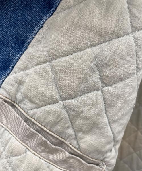 PETRO（ペトロ）PETRO (ペトロ) 切替ブルゾン ネイビー×ベージュ サイズ:XLの古着・服飾アイテム