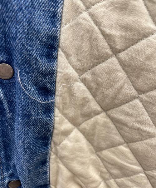 PETRO（ペトロ）PETRO (ペトロ) 切替ブルゾン ネイビー×ベージュ サイズ:XLの古着・服飾アイテム