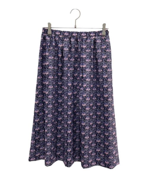 AMACA（アマカ）AMACA (アマカ) LIBERTY (リバティ) スカート パープル サイズ:40の古着・服飾アイテム