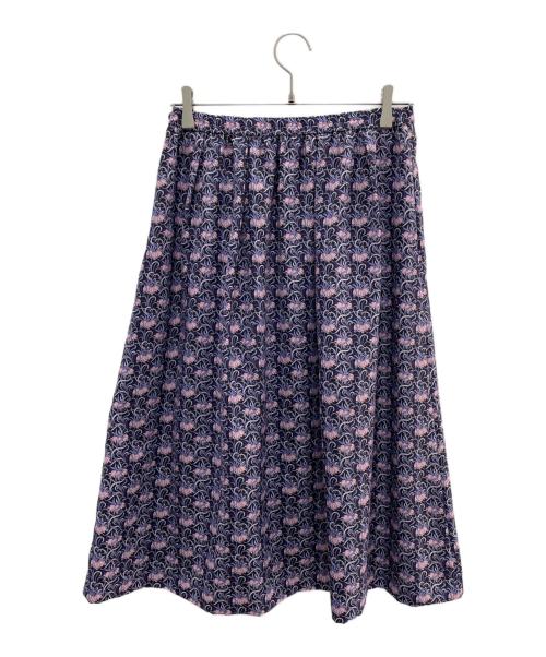 AMACA（アマカ）AMACA (アマカ) LIBERTY (リバティ) スカート パープル サイズ:40の古着・服飾アイテム