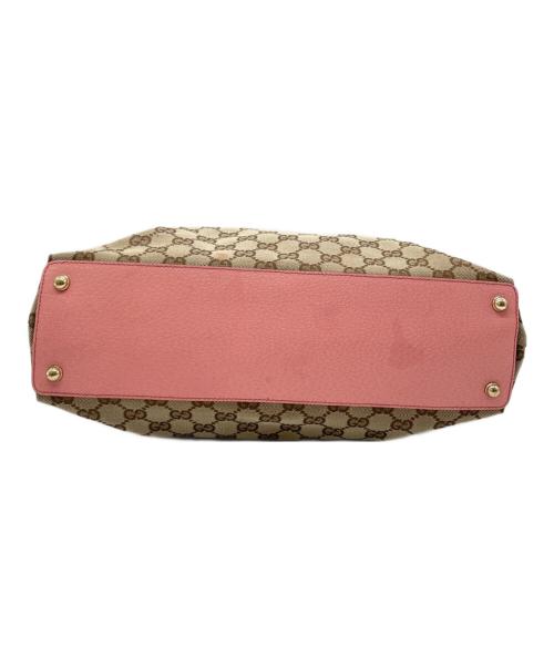 GUCCI（グッチ）GUCCI (グッチ) トートバッグ ベージュ×ピンクの古着・服飾アイテム