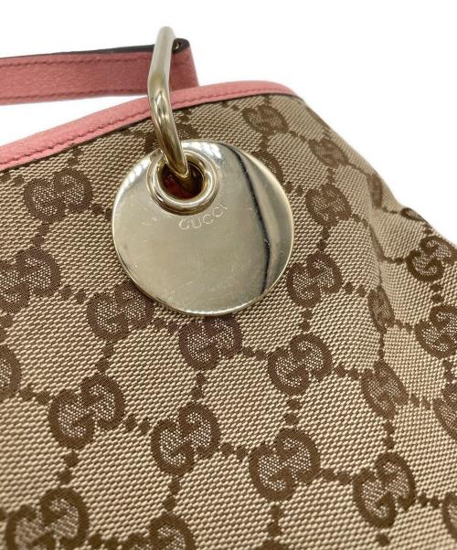 GUCCI（グッチ）GUCCI (グッチ) トートバッグ ベージュ×ピンクの古着・服飾アイテム