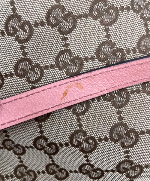 GUCCI（グッチ）GUCCI (グッチ) トートバッグ ベージュ×ピンクの古着・服飾アイテム