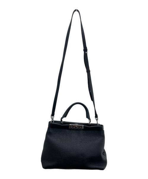 HUGO BOSS（ヒューゴ ボス）HUGO BOSS (ヒューゴ ボス) 2WAYショルダーバッグ ブラックの古着・服飾アイテム