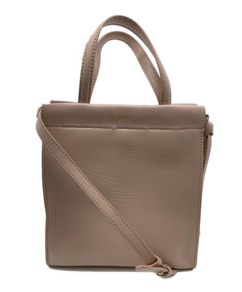 HUGO BOSS（ヒューゴ ボス）HUGO BOSS (ヒューゴ ボス) ショルダーバッグ ベージュの古着・服飾アイテム