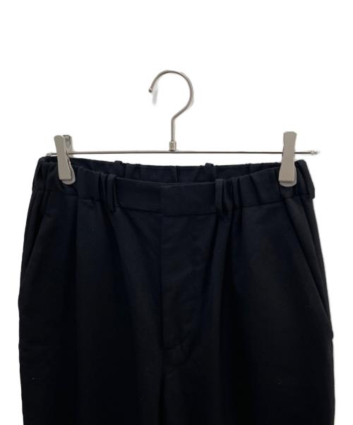 Dulcamara（ドゥルカマラ）Dulcamara (ドゥルカマラ) ウールタックパンツ ブラックの古着・服飾アイテム