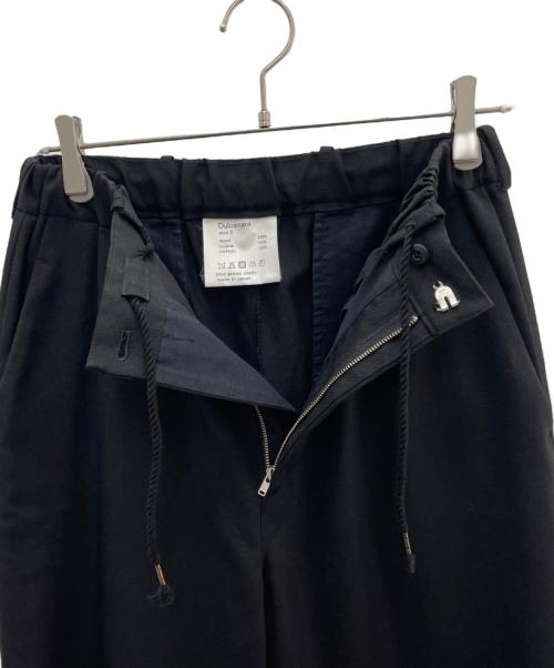 Dulcamara（ドゥルカマラ）Dulcamara (ドゥルカマラ) ウールタックパンツ ブラックの古着・服飾アイテム