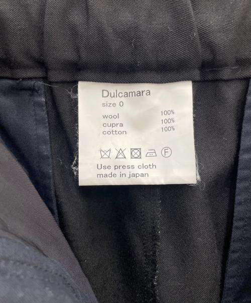 Dulcamara（ドゥルカマラ）Dulcamara (ドゥルカマラ) ウールタックパンツ ブラックの古着・服飾アイテム