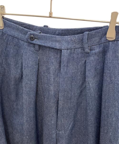 m's braque（エムズブラック）m's braque (エムズブラック) タックパンツ ネイビー サイズ:91cm (W36)の古着・服飾アイテム