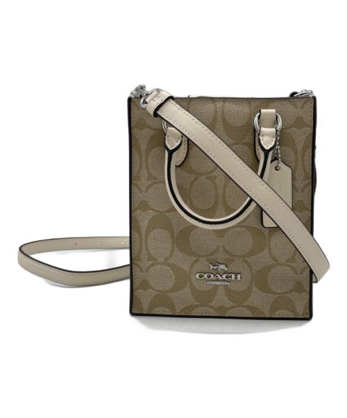 COACH（コーチ）COACH (コーチ) ショルダーバッグ ベージュの古着・服飾アイテム