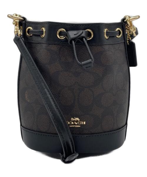 COACH（コーチ）COACH (コーチ) ショルダーバッグ ブラウン×ブラックの古着・服飾アイテム