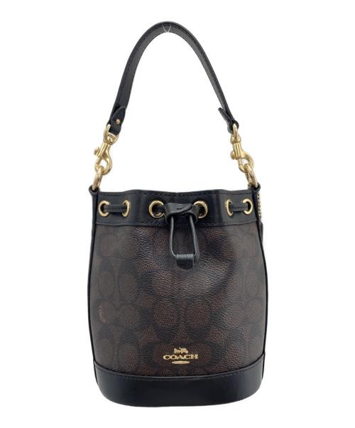 COACH（コーチ）COACH (コーチ) ショルダーバッグ ブラウン×ブラックの古着・服飾アイテム