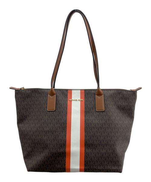 MICHAEL KORS（マイケル・コース）MICHAEL KORS (マイケル・コース) トートバッグ ブラウンの古着・服飾アイテム
