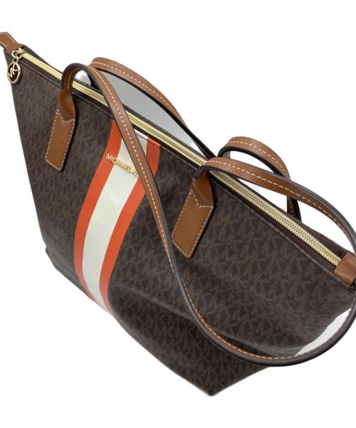 MICHAEL KORS（マイケル・コース）MICHAEL KORS (マイケル・コース) トートバッグ ブラウンの古着・服飾アイテム