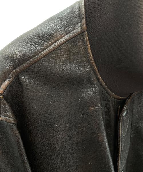 NAUTICA（ノーティカ）NAUTICA (ノーティカ) レザーブルゾン ブラウン サイズ:XLの古着・服飾アイテム