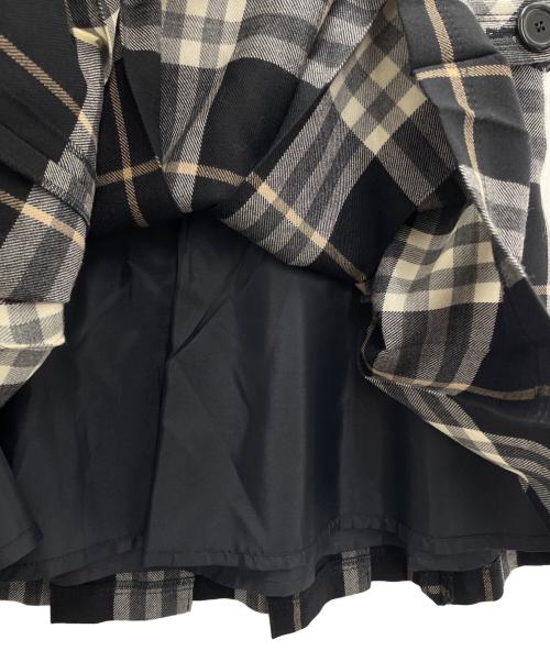 BURBERRY BLUE LABEL（バーバリー ブルー レーベル）BURBERRY BLUE LABEL (バーバリー ブルー レーベル) ノバチェックプリーツスカート ブラック サイズ:36の古着・服飾アイテム