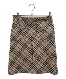 BURBERRY BLUE LABEL（バーバリー ブルー レーベル）の古着「ノバチェックスカート」｜ブラウン