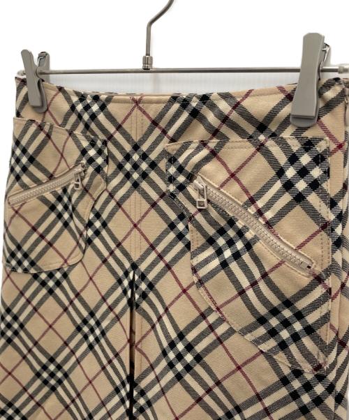 BURBERRY BLUE LABEL（バーバリー ブルー レーベル）BURBERRY BLUE LABEL (バーバリー ブルー レーベル) ノバチェックスカート ブラウン サイズ:36の古着・服飾アイテム