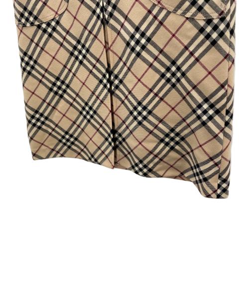 BURBERRY BLUE LABEL（バーバリー ブルー レーベル）BURBERRY BLUE LABEL (バーバリー ブルー レーベル) ノバチェックスカート ブラウン サイズ:36の古着・服飾アイテム