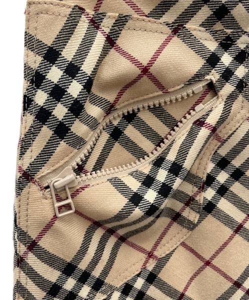 BURBERRY BLUE LABEL（バーバリー ブルー レーベル）BURBERRY BLUE LABEL (バーバリー ブルー レーベル) ノバチェックスカート ブラウン サイズ:36の古着・服飾アイテム