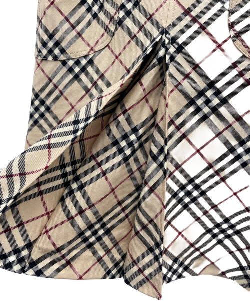 BURBERRY BLUE LABEL（バーバリー ブルー レーベル）BURBERRY BLUE LABEL (バーバリー ブルー レーベル) ノバチェックスカート ブラウン サイズ:36の古着・服飾アイテム