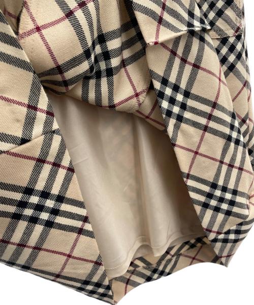 BURBERRY BLUE LABEL（バーバリー ブルー レーベル）BURBERRY BLUE LABEL (バーバリー ブルー レーベル) ノバチェックスカート ブラウン サイズ:36の古着・服飾アイテム