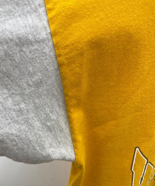 ALL STAR DESIGNS（オールスターデザインズ）ALL STAR DESIGNS (オールスターデザインズ) 半袖カットソー イエロー サイズ:Lの古着・服飾アイテム